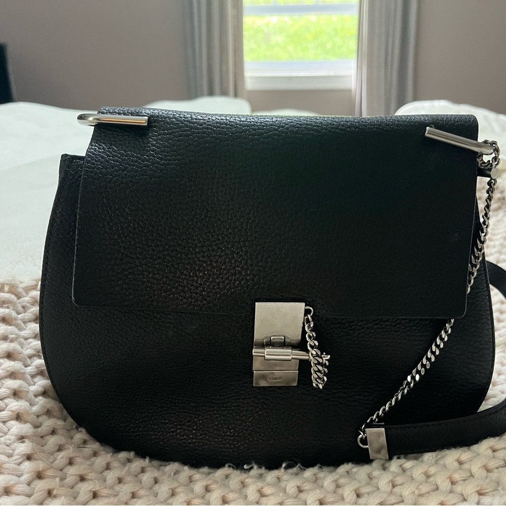 Chloe Drew black Leather Bag
